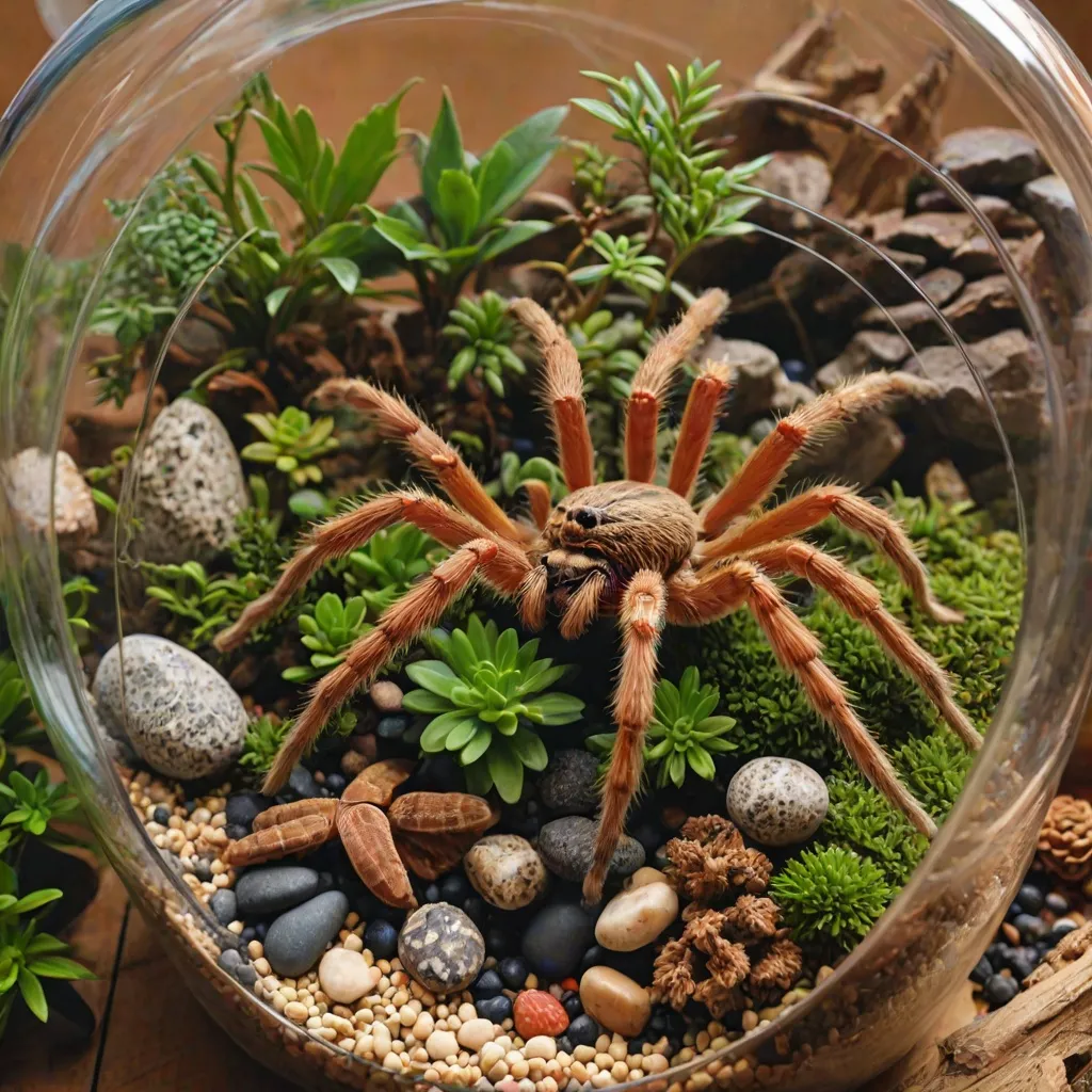 Wystrój terrarium dla ptasznika - porady i inspiracje